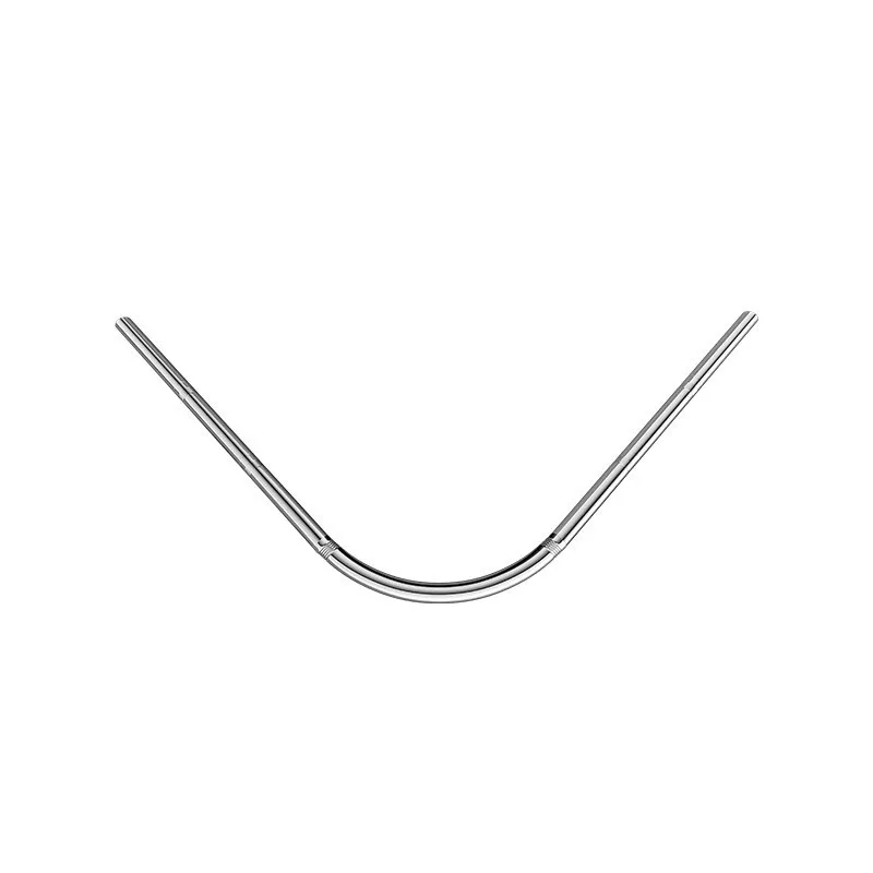 Modern minimalist stainless steel curved fan shower curtain rod, bathroom online technical support