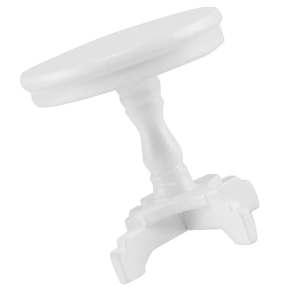 ของตกแต่งโต๊ะไม้กาแฟ 1 ชิ้น สำหรับตกแต่งบ้าน ของเล่น DIY บ้านเด็ก โต๊ะไมโครเฟอร์นิเจอร์ทรงกลม ของตกแต่งห้องนั่งเล่น