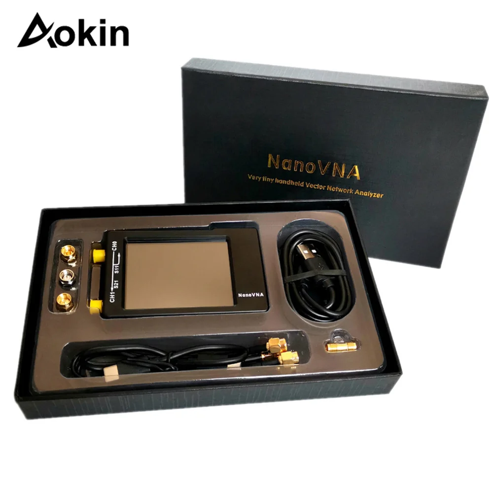 NanoVNA-H Spectrum Analyzer 50KHz~1.5GHz VNA 2.8inch LCD HF VHF UHF UV Vector Network Professional Antenna Analyzer Digital