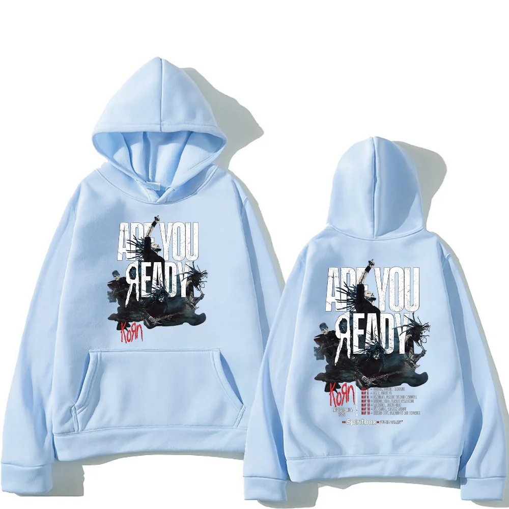 Kornband Fashion Hoodies Rock Band Latin America 2026 Tour Pullover Herren Metal Gothic Vintage Sweatshirt Damen Punk Hoody Y2K