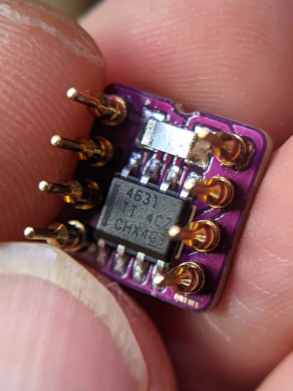 HiFi Audio TI THS4631 مضخم تشغيلي فردي إلى Dual Op Amp يستبدل LM49990/AD8620 مضخم تشغيلي مزدوج ​ ​   لوح مهايئ