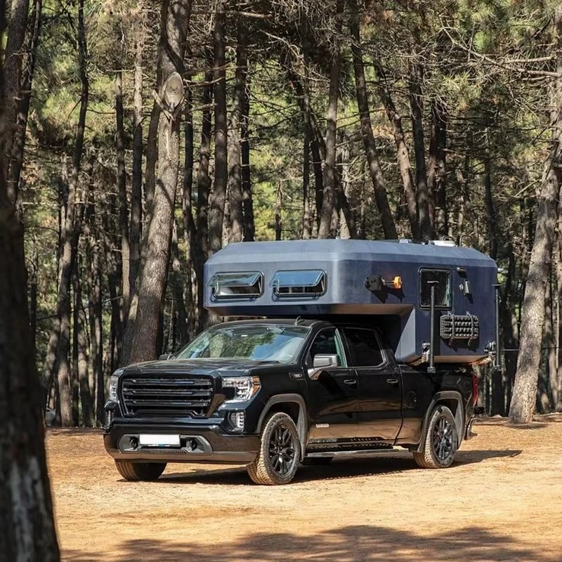 Offroad Truck Camper Midsize Pickup Modular Aluminum Tacoma Expedition Roof Slide on Camping Pickup for Travel