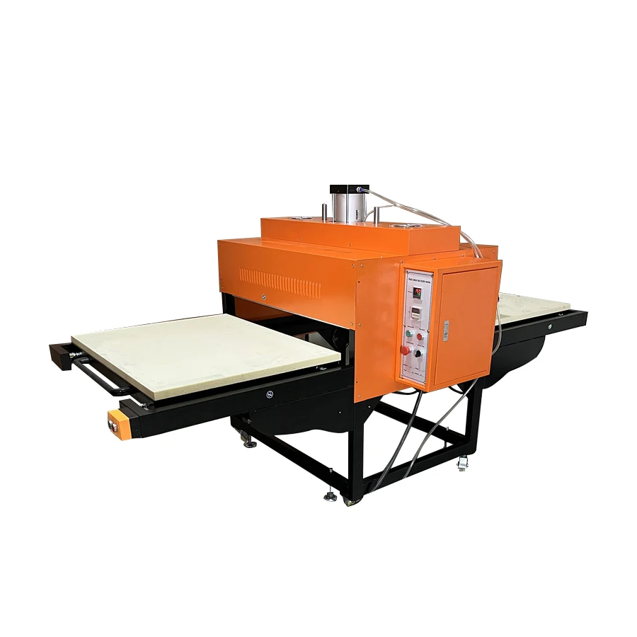 Dual Worktable Black Pneumatic T-shirt Sublimation Auto Open Flatbed Printing Heat Press Machine