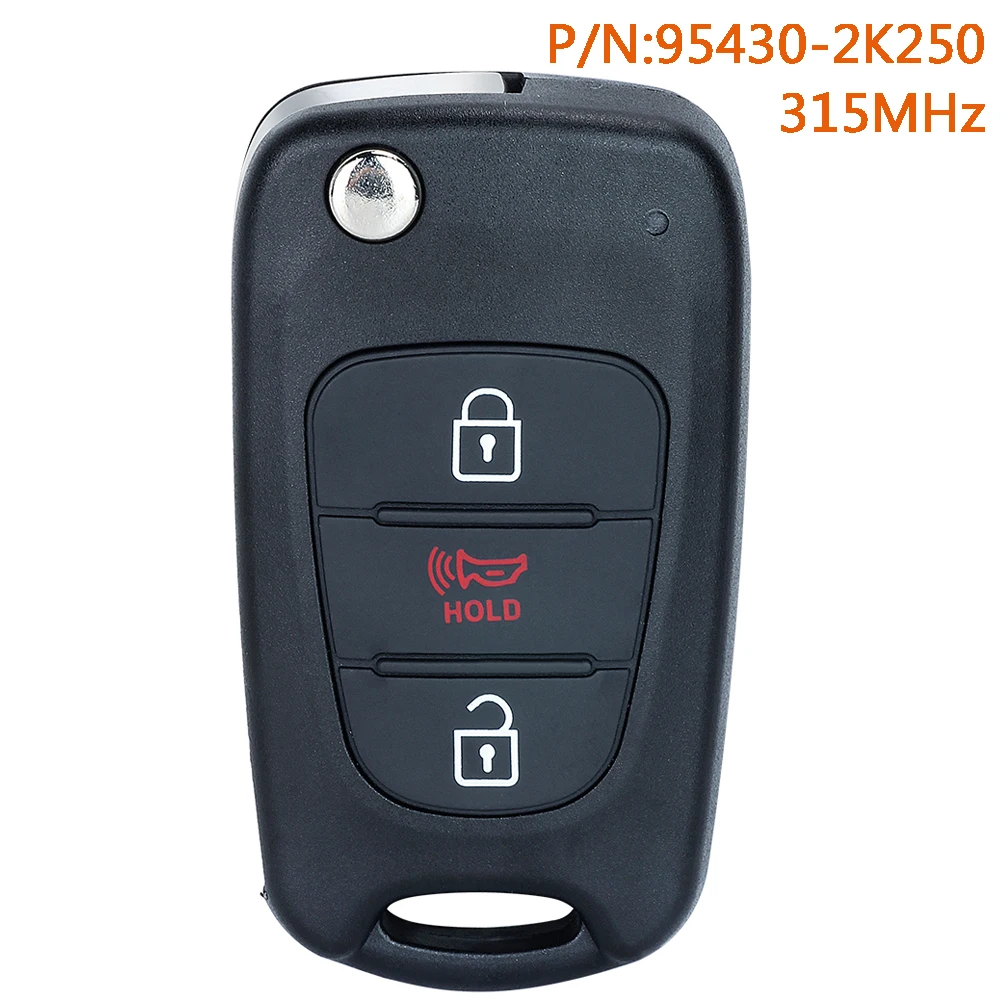 

Пульт дистанционного управления KEYECU 95430-2K250 для Kia Soul 2010 2011 2012 2013 NYOSEKSAM11ATX 315 МГц