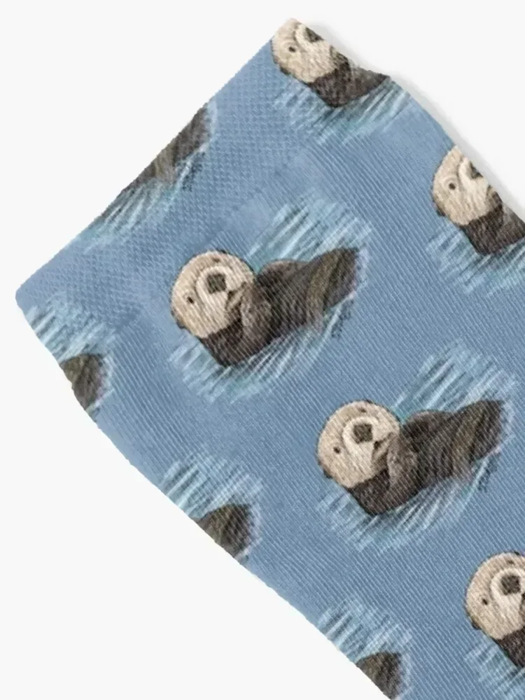 Sea Otter Sketch Socks retro fashionable funny sock Ladies Socks Men's