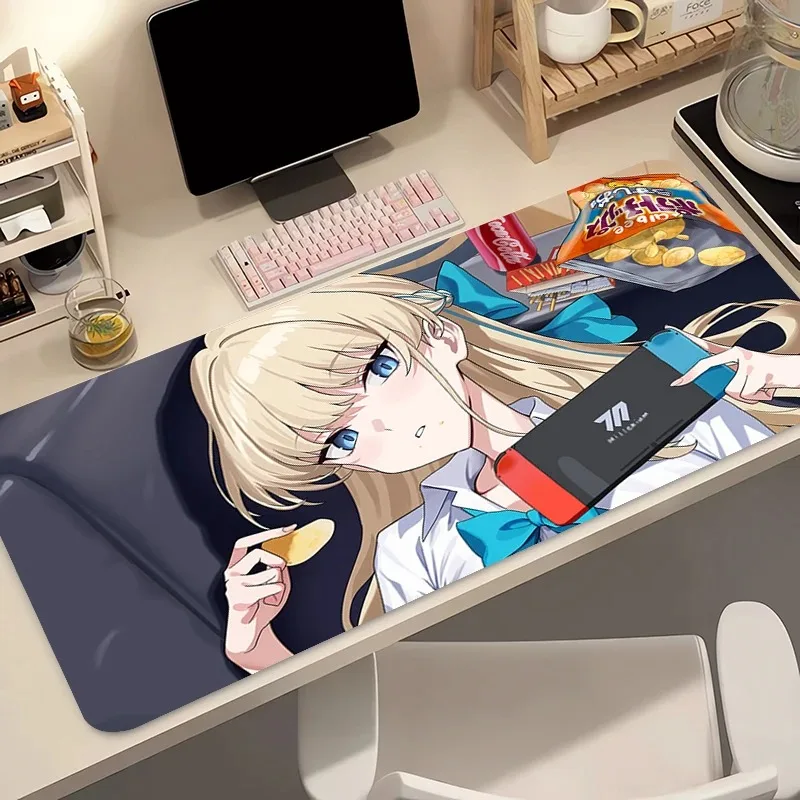 لوحة الماوس أنيمي ملحقات الألعاب لوحة الماوس ألعاب الكمبيوتر الكامل الأزرق الأرشيف Asuma Toki لوحة المفاتيح HD حصيرة مكتبية Varmilo #2
