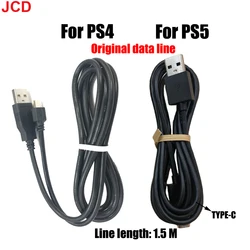 JCD 1pcs For PS4 PS5 Original Data Cable Handle Charging Cable For PS5 Data Cable USB New TYPE-C Charging Cable 1.5M