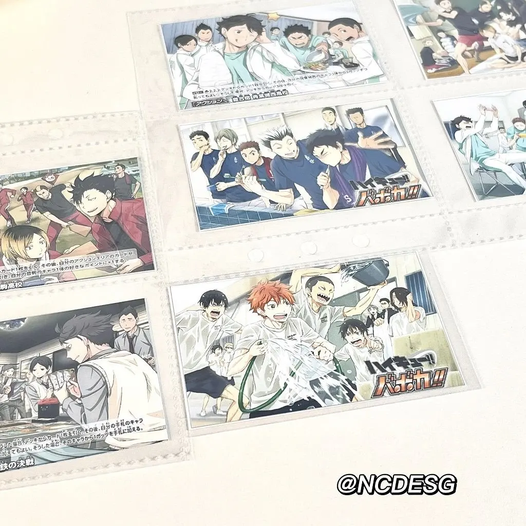 9Pieces/Lot Not Original Anime Haikyuu Mixed Collective Photo 3-inch Small Card Small Cards Card Mobile Phone Holder Fans Gift