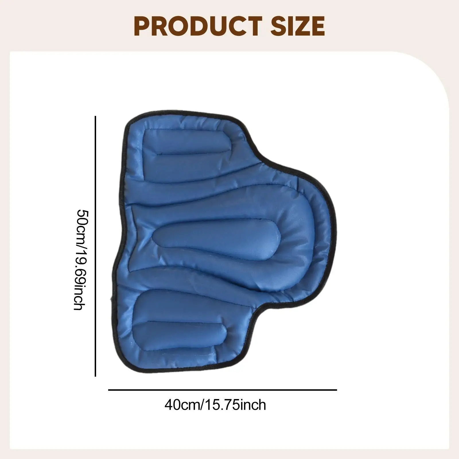 وسادة سرج ركوب الخيل من جلد البولي يوريثان والإسفنج معدات الفروسية السميكة