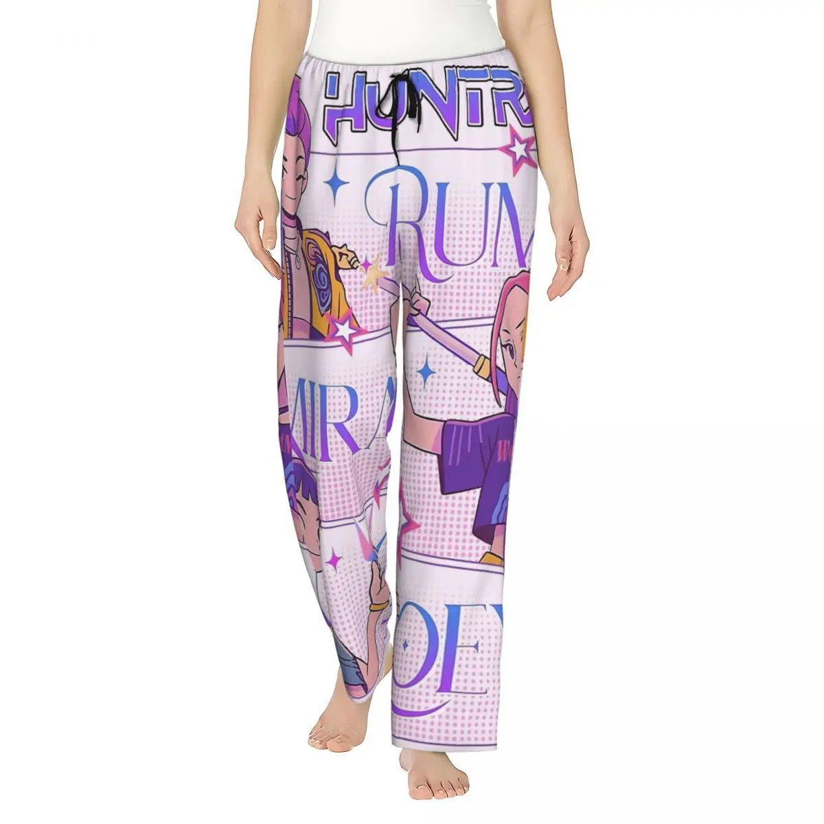 

Pajamas For Woman Huntrix Kpop Demon Hunters Rumi Zoey Mira Sleep Pajama Pants Comfortable Sleeping Pants Casual Home Trousers