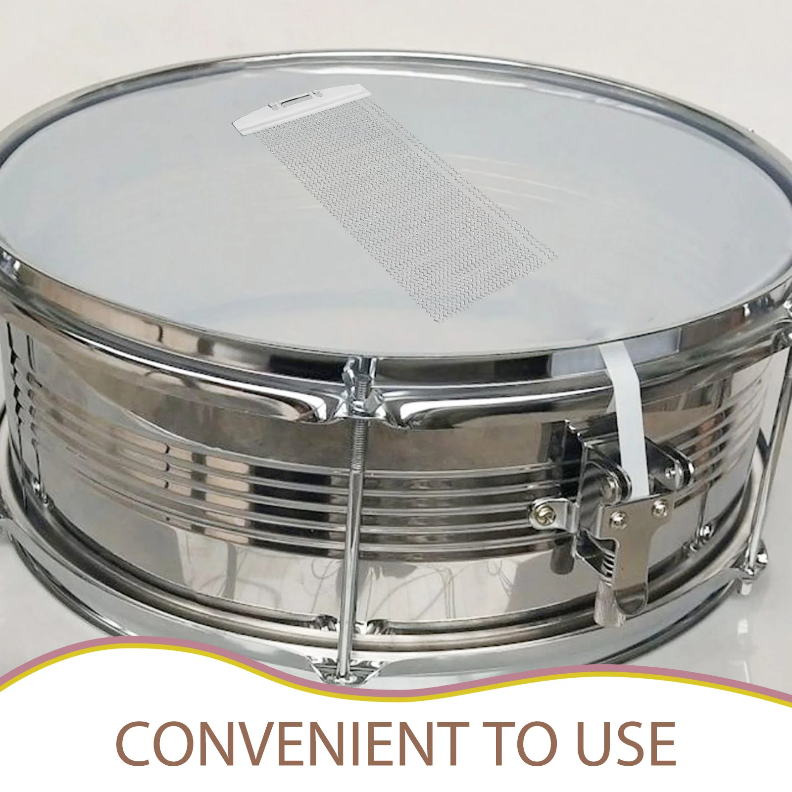 

Snare Drum Wire Straps Iron Military Drum Sand Belt Anti Choking End Plates Replacement Parts for Percussion