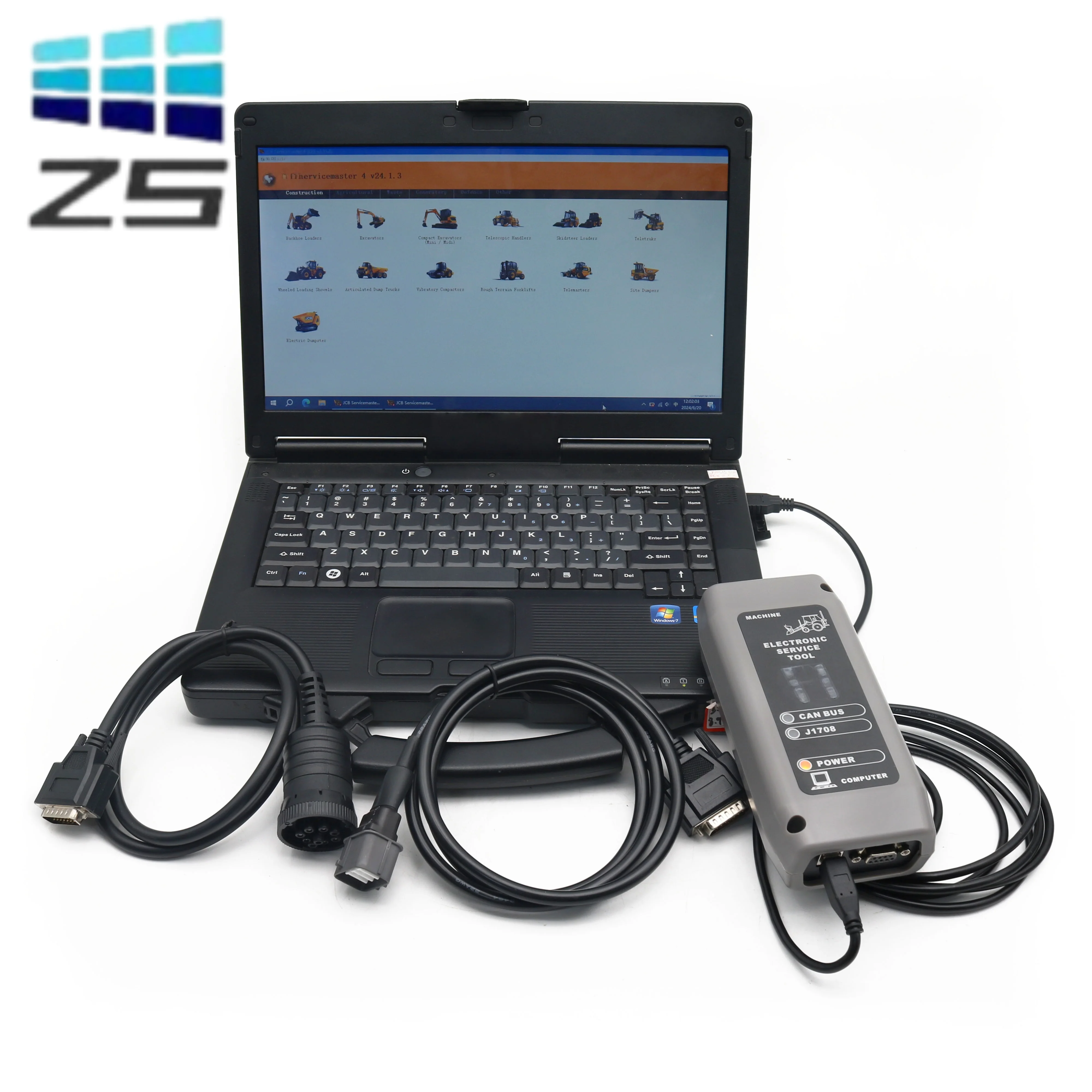 

Подходит для диагностических сервисных инструментов JCB Service Master для сельскохозяйственных машин, экскаваторов и строительных машин.