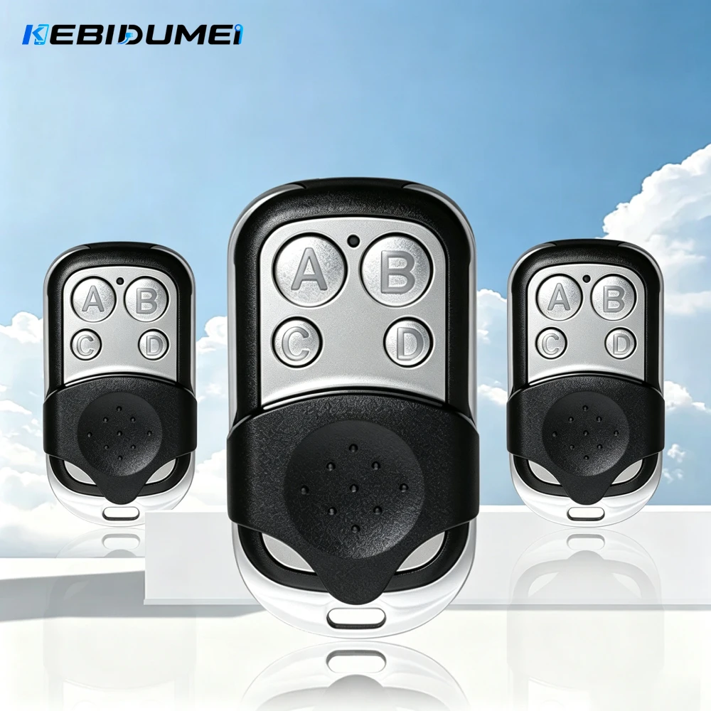 433MHZ Remote Control 4 Channel Garage Gate Door Opener Remote Control Duplicator Clone Cloning Code Car Key
