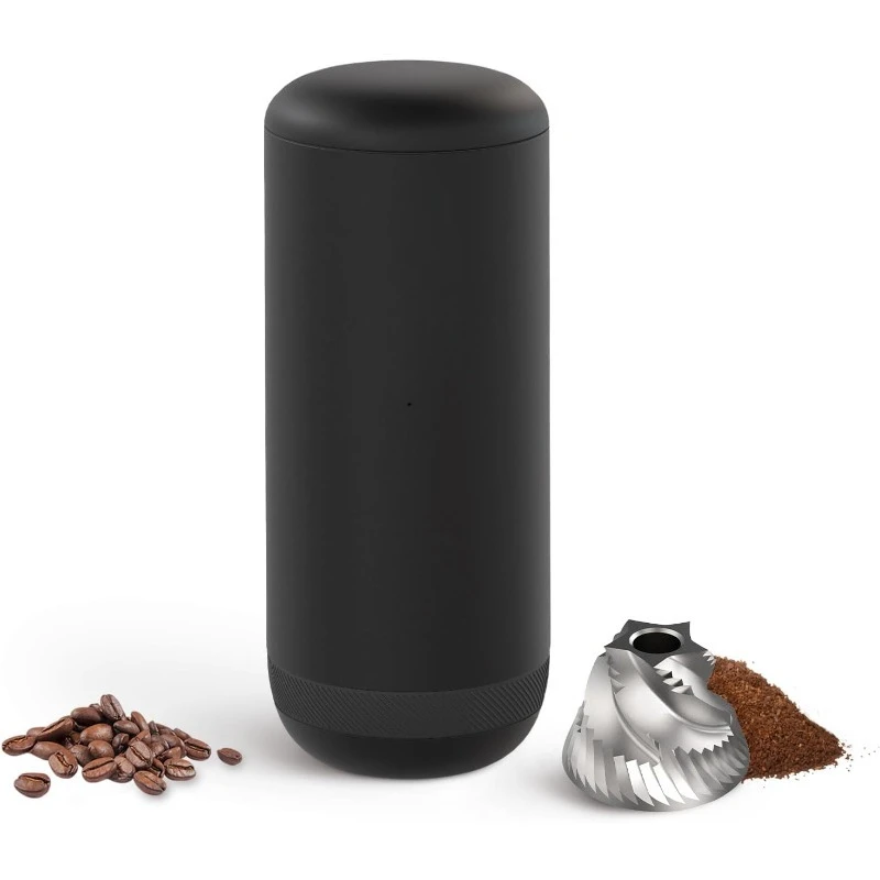 

Кофемолка с жерновами — электрическая, портативная, маленькая, тихая, регулируемая коническая мельница для кофе в зернах, 20 настроек помола для эс