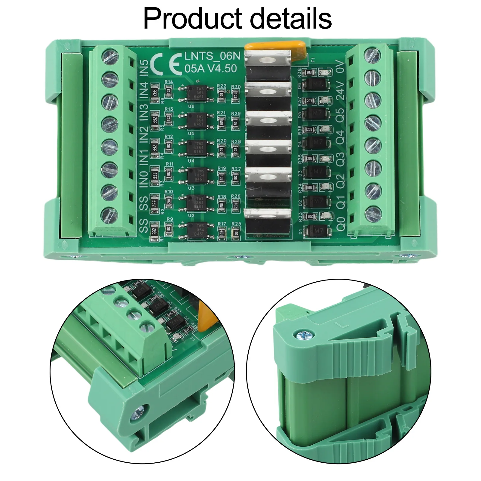 5A 12/24VDC NPN الناتج وحدة التحكم الصناعية 6-CH PLC تيار مستمر تضخيم مجلس LNTS-06N 6-قناة PLC لوحة تحكم الملحقات