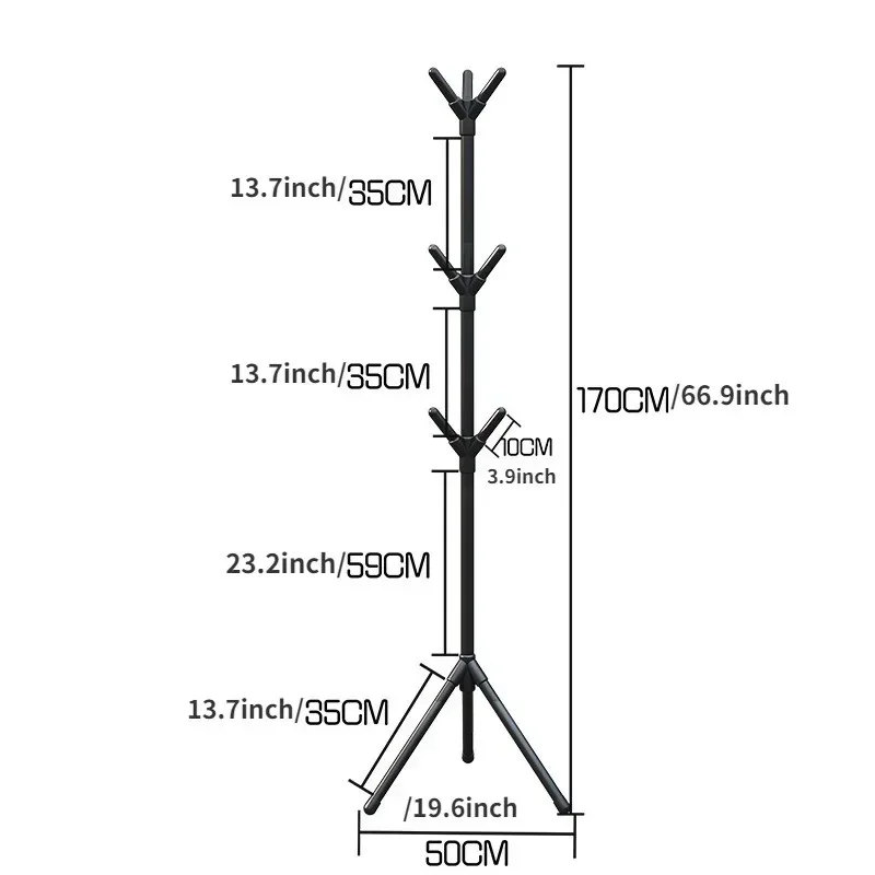 Porte-Manteau Polyvalent pour la Maison, Salon, Écharpe sur Pied, Vêtements T1, Facile à Déplacer et à Sécher, Vêtements Créatifs