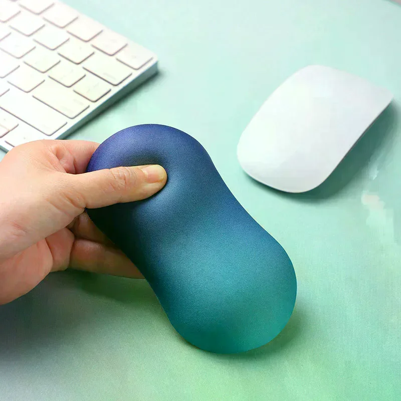 Desktop Mouse Wrist Rest Pad Silicone Mice Keyboard Hand Soft Cushion For Laptop Computer PC Hand Pillow For Office Students