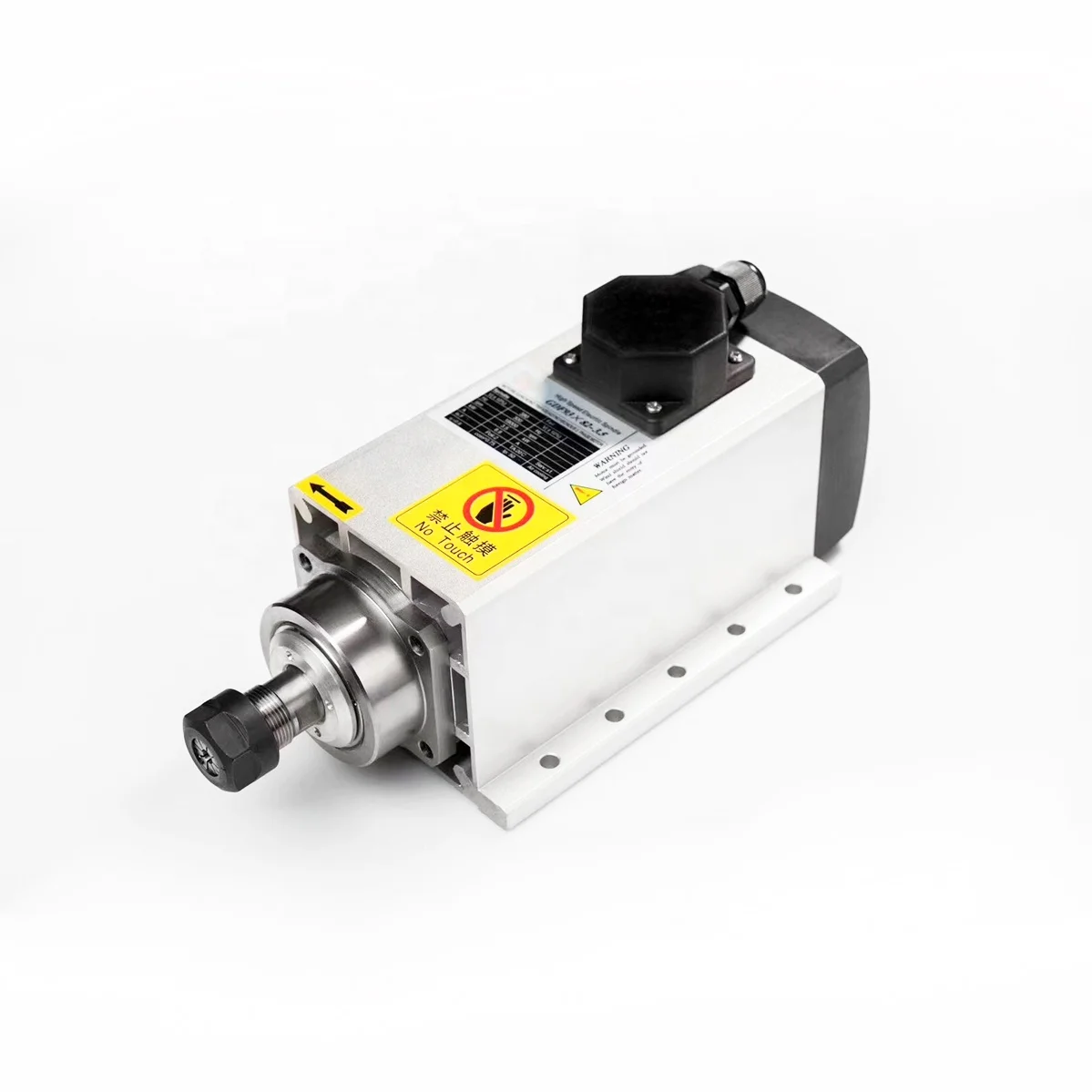 High Speed CNC Lathe Router Milling Air Cooling ER32 AC Spindle Motor 5.5kw Spindle With VFD Inverte