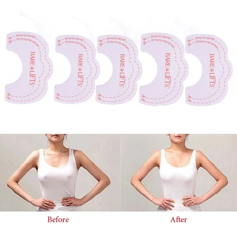 Zxyouping 20 stücke Brust lifting band Einweg transparentes Brust lifting band, das unsichtbares Brustwarzen band sammelt wasserdichtes Selbst