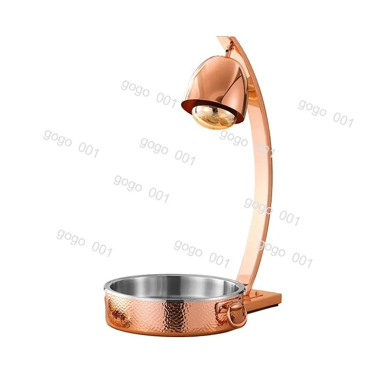 Commercial Buffet Heating Lamp for Hotel Restaurant, 150W Infrared Food Warmer with Adjustable Height & On/Off Switch