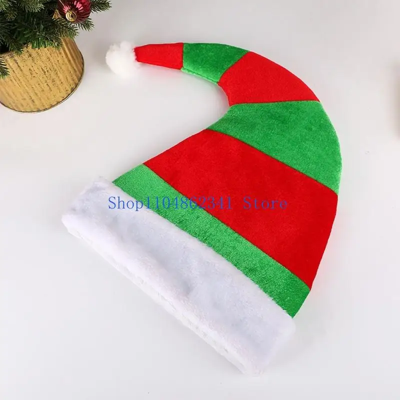 5asd Lễ Hội Cong Santa Nón Cổ Điển Màu Đỏ Xanh Lá Cây Màu Sắc Cha Giáng Sinh Mũ Dành Cho Người Lớn Trẻ Sự Kiện Giáng Sinh Tập