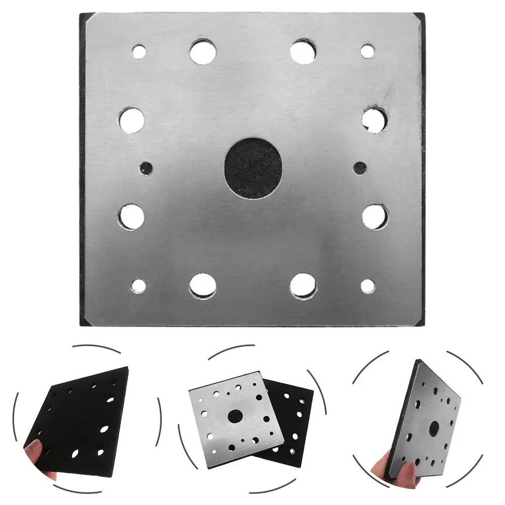 Heavy Duty Square Sander Replacement Backing Plate Aluminum Core Eva Layer for N442697 Sander Machines Premium Sanding Backing