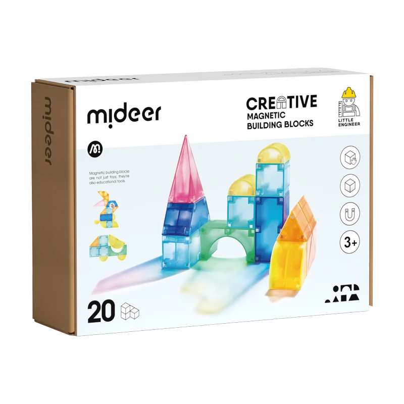 Mideer piastrelle magnetiche colorate regalo per bambini