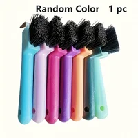 1pc Anti-Slip Soft Grip Hoof Pick Rubber With Brush Plastic Horse Hoof Care Grooming Horseshoe Brush Professional Cleaning Tools 5