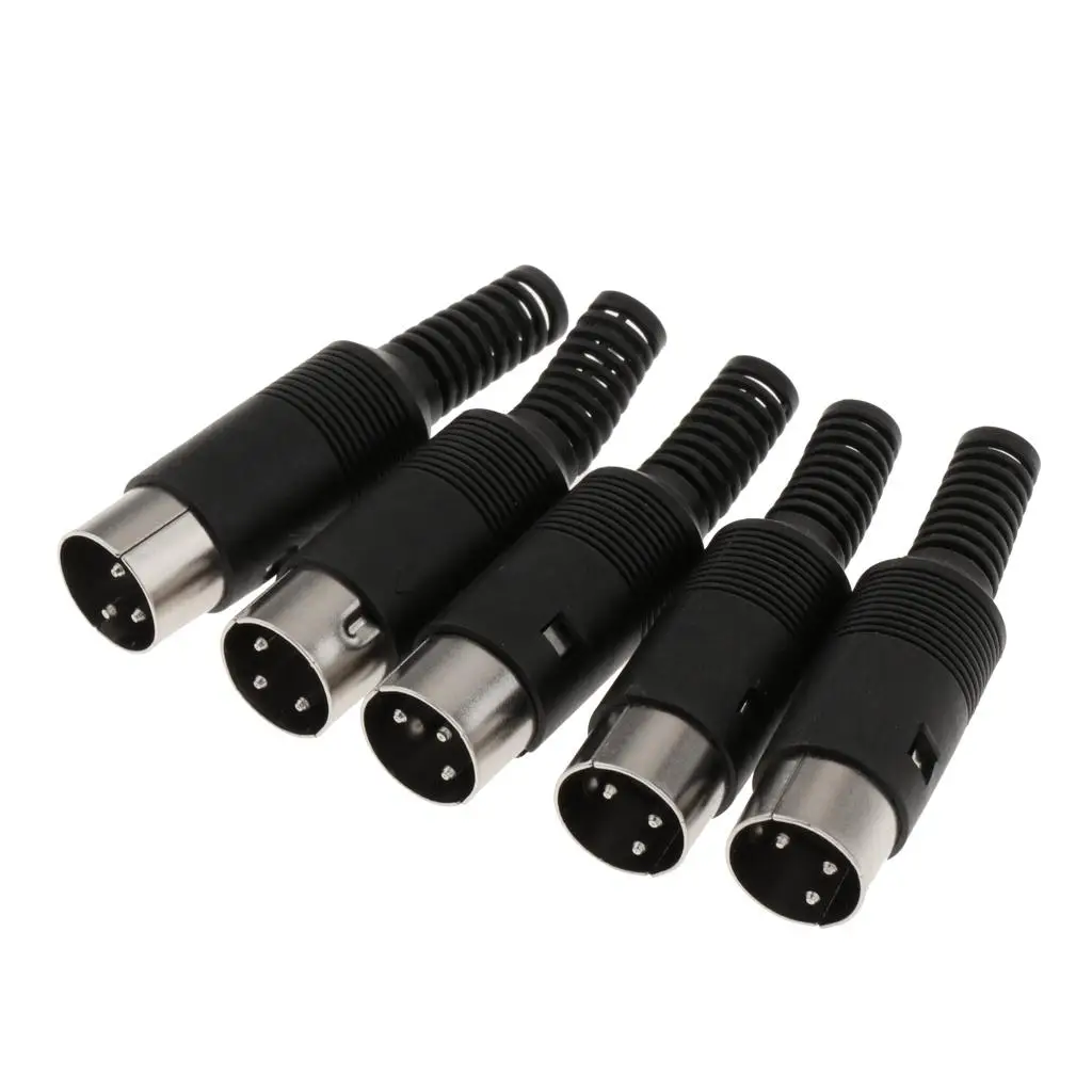 5 male DIN male female soldering connectors male 3/4/5/6/7/8/pin