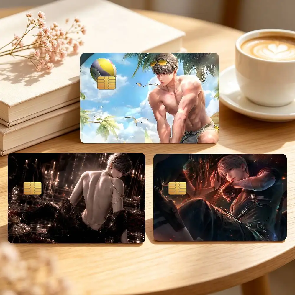 Love and Deepspace Xavier Credit Card Skin Stickers For Bank Bus Metro Cards Waterproof Anti-Scratch Gift 4PCS