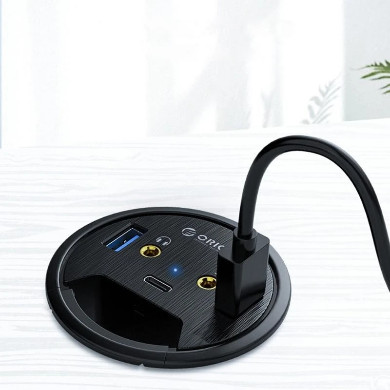 

USB HUB for w/ Headphone Microphone Port Type-C USB Adapter for La