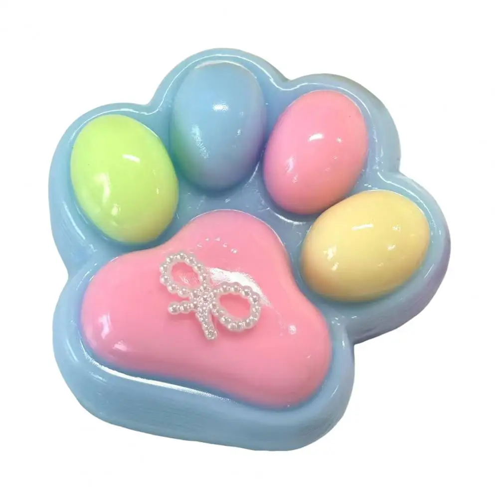 Pelota antiestrés suave Tpr, juguete para apretar con pata de gato para aliviar el estrés, garra, juguete antiestrés para niños y adultos, pelota antiestrés para pellizco de pata de gatito