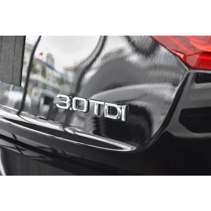 

Car Tail Rear Trunk Sticker For Audi A4 A5 A6 ABS 1.9 2.0 2.5 2.7 3.0 4.0 30 35 40 45 50 55 TDI Badge Emblem A7 A3 Q3 Q5 Q7 A8