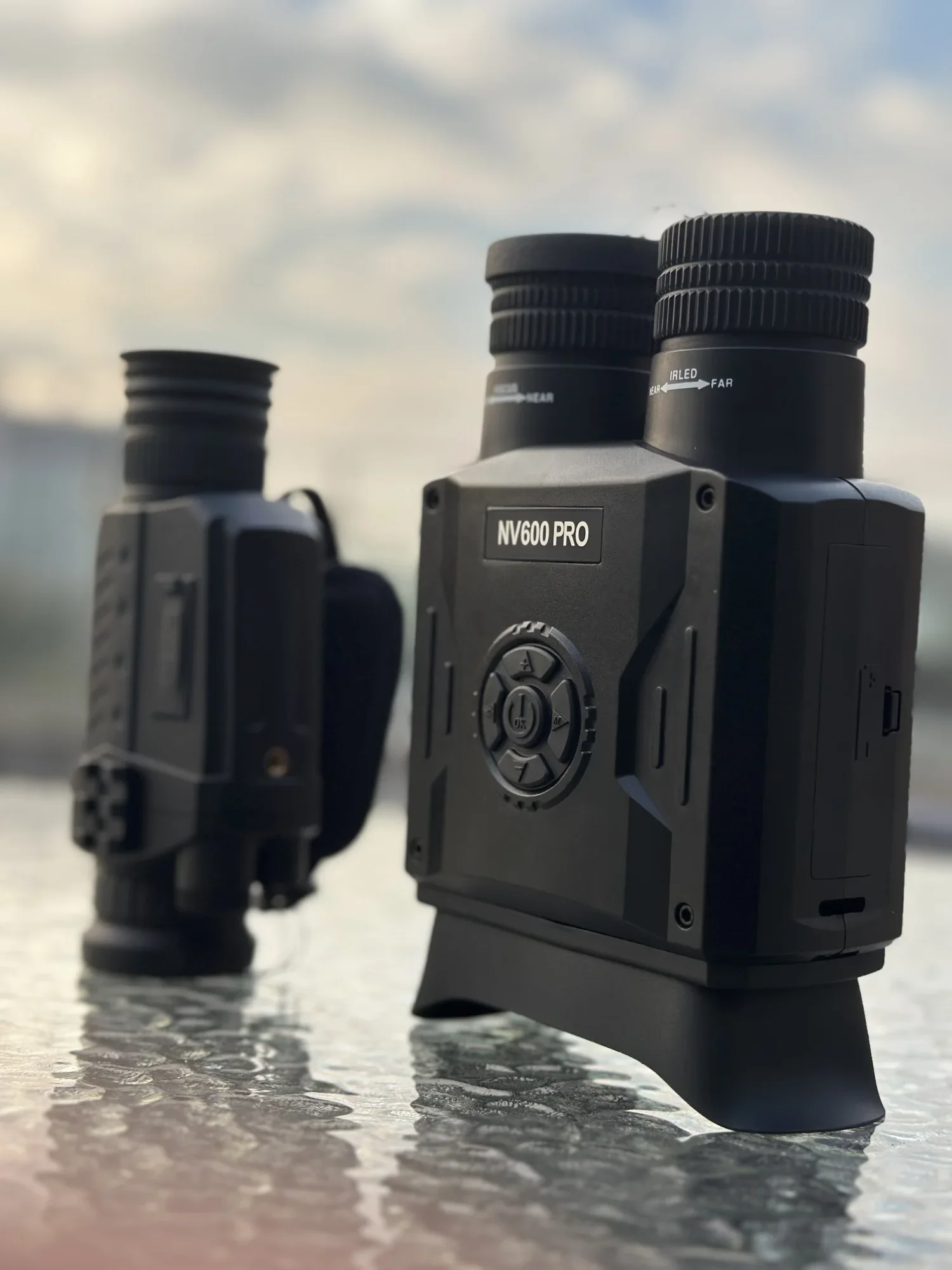 Ponbos NV600 Pro профессиональный цифровой телескоп камера 3,5 дюйма 1080P HD инфракрасный бинокль ночного видения для охоты и кемпинга