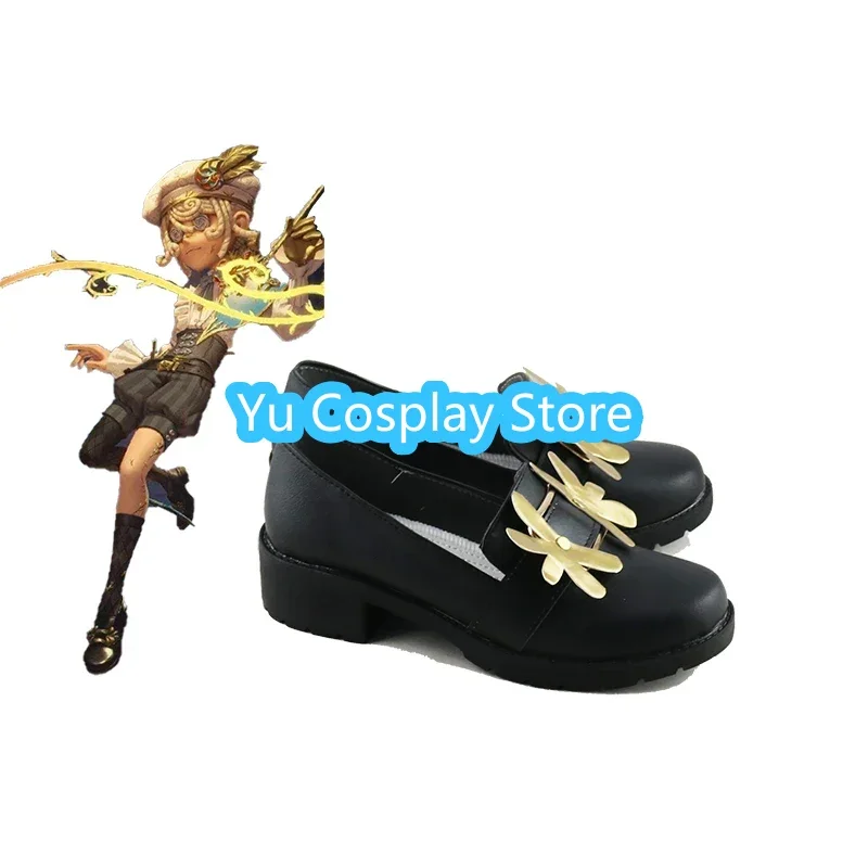 Maler Edgar Valden Cosplay Schuhe Spiel Identität v Alchemist Pu Lederschuhe Halloween Stiefel Cosplay Requisite nach Maß