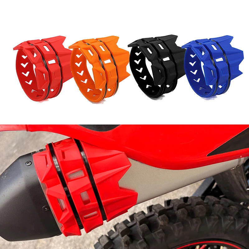 Motorcycle Exhaust Protection Cover Muffler Protector Guard For KTM SHERCO Honda Yamaha Kawasaki Husqvarna MOTO Accessories