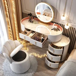 Nordic Luxury Vanity Table Container Drawer Minimalist European Dressing Table Woman White Schminktisch Furniture Makeup