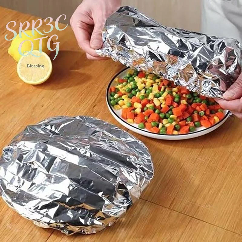 Hot Sale Aluminum Foil Food Covers Heat Preservation Dustproof Odor Isolation For Kitchen Food Storage Fits Most Bowls