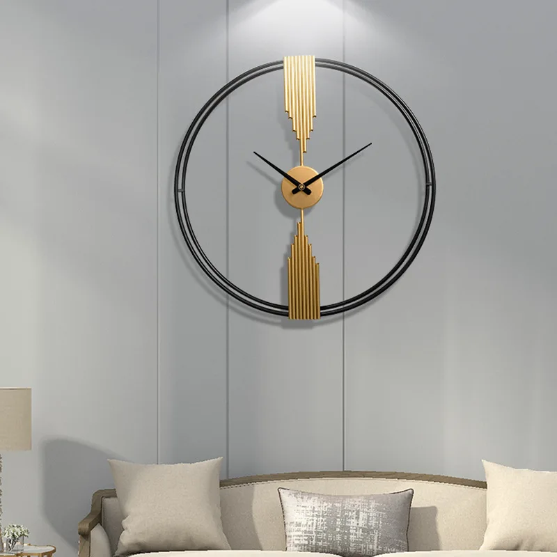 

Fashion Art Wall Clock Home Silent Living Room Porch Simple Wall Decoration Big Clock