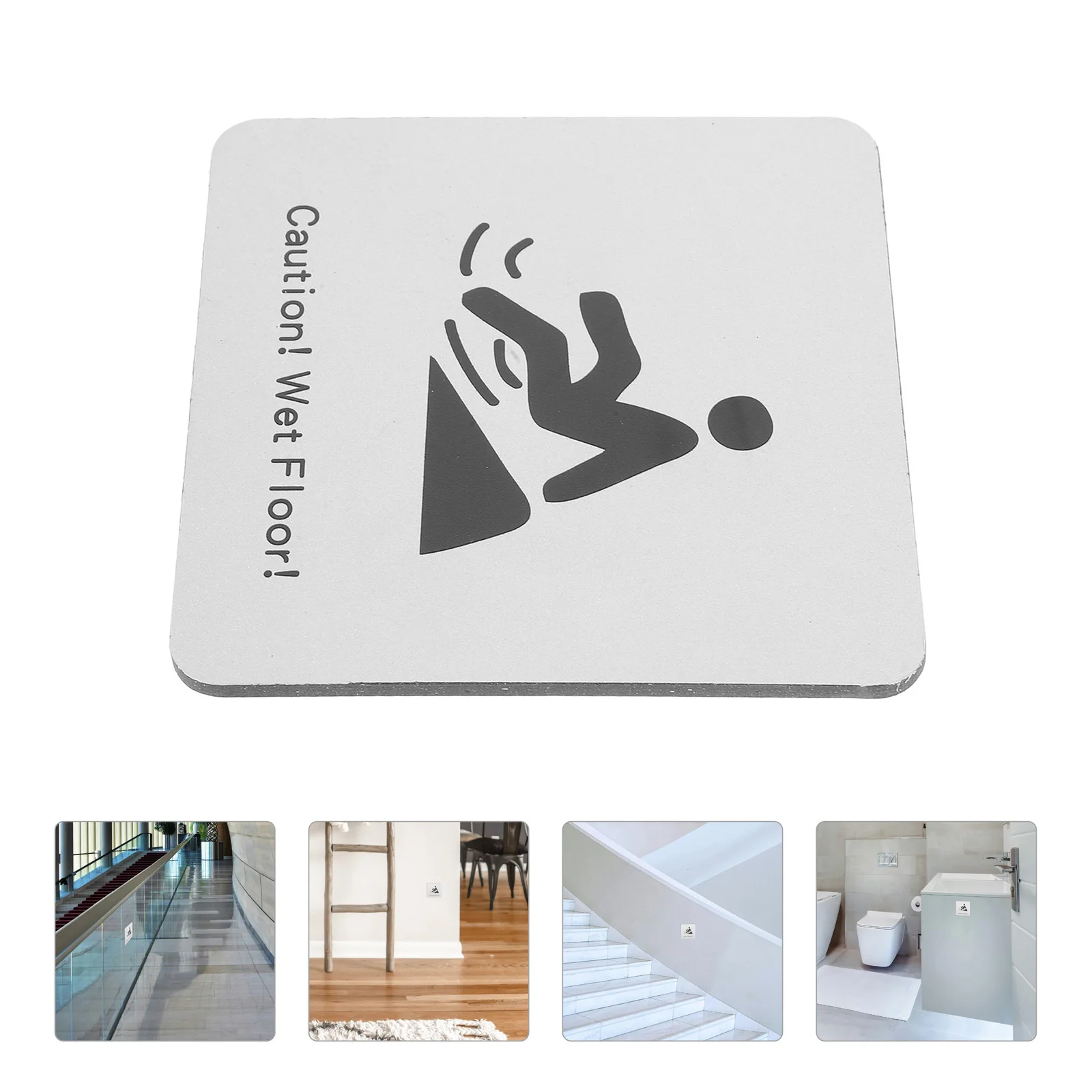 

Slippery Floor Caution Sign Wet Floor Warning Plate Waterproof Safety Placard For Home Mall Bathroom School Indoor Use