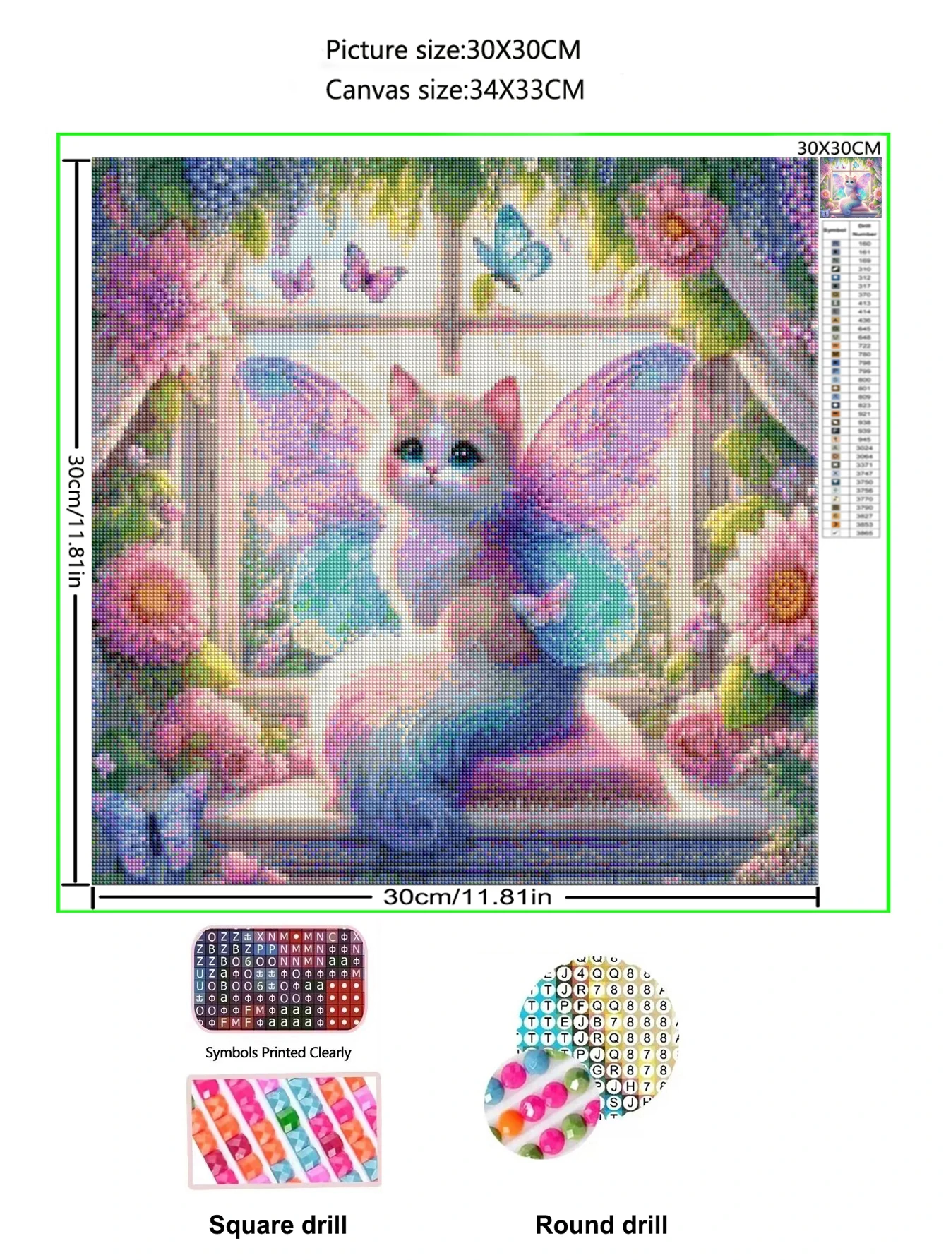 動物ダイヤモンド刺繍 DIY 漫画猫エルフモザイク画像 5d - Embroidery Artist のレビューと価格