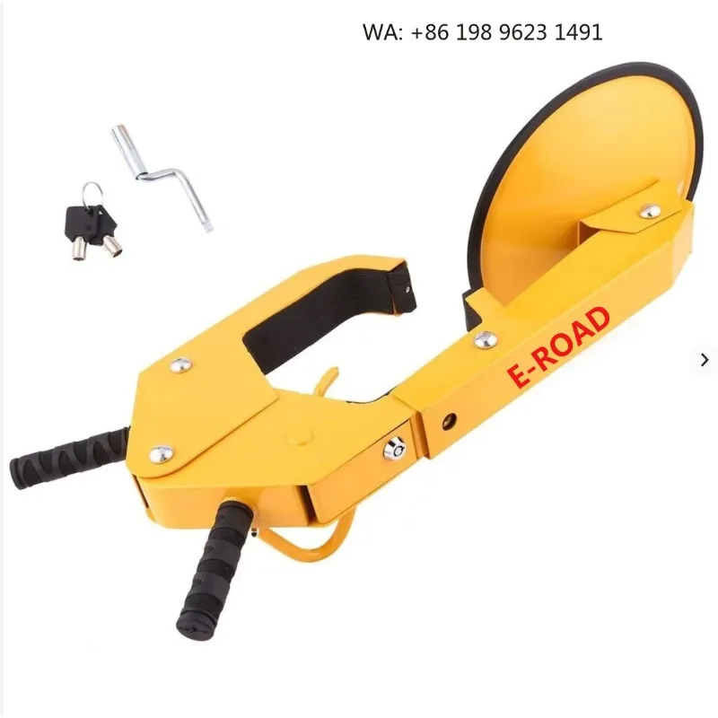 Extra Thick Steel Wheel Anti Theft Clamp Lock Heavy Duty Tire Protection For Commercial Truck Family Saloon Parking