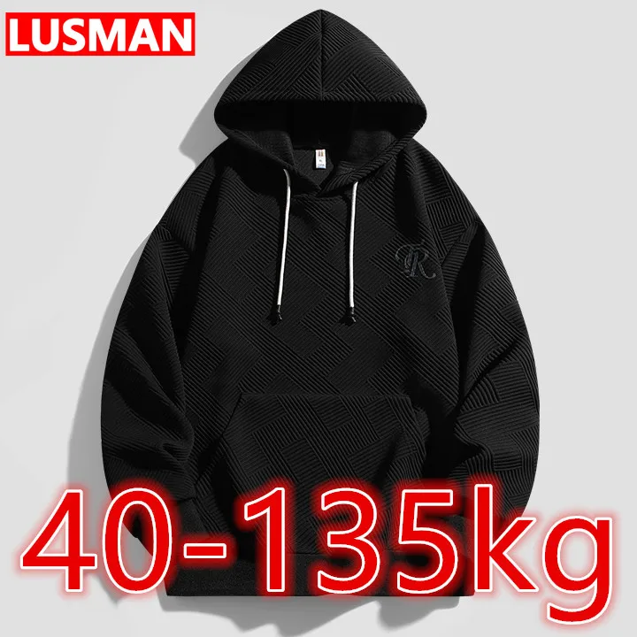 

Big Size Men's Hoodie Sweatshirt Sweater Loose Sudaderas Hombre Plus Size Pullover Long Sleeve Sport Tops Men Oversized Clothing