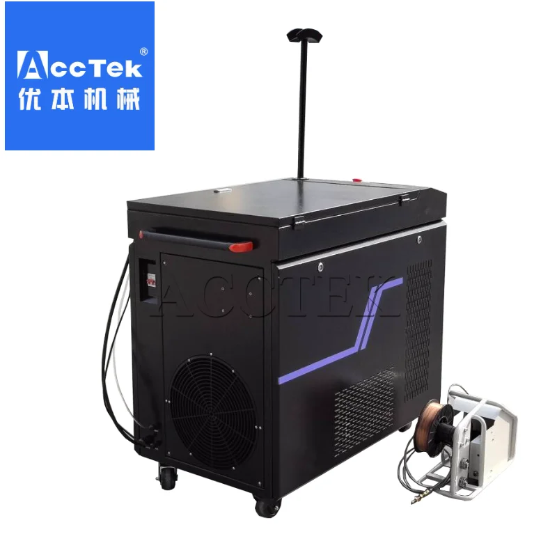 

Russia 3 in 1 Laser welding MAX laser 1000W 1500W 2000W Cleaning Cutting Machine welder cleaner cutter with HW980 Au3tech Head