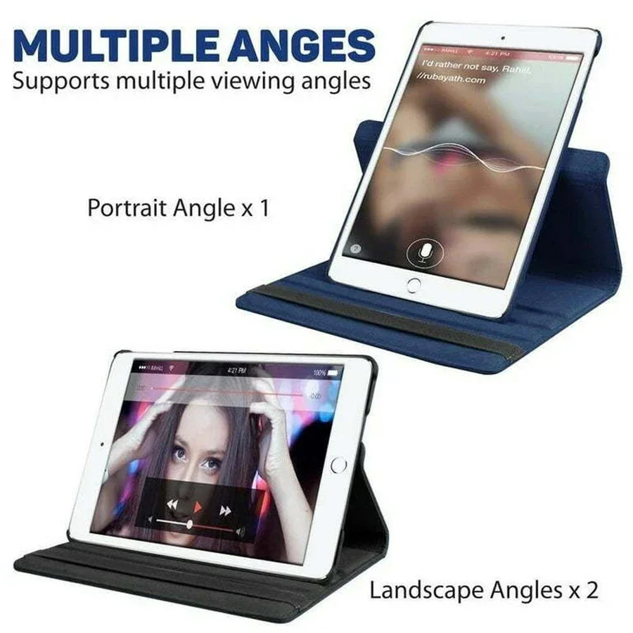 360 Rotation Stand Tablet Case For iPad Air 2024 M4 MINI 3 4 5 6 7 8 9 10th Generation Pro 2024 10.9 10.2 11 12.9 13 inch Cover