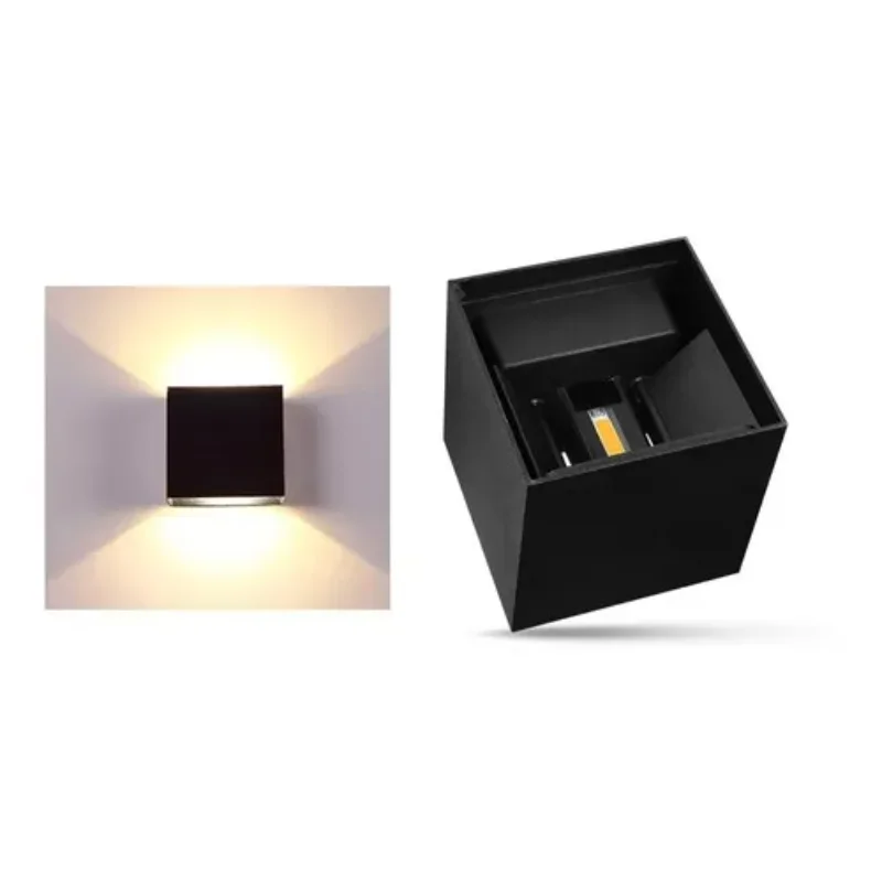 12W 120W Indoor Outdoor 3000K Wall Light - Perfect for Both Indoor and Outdoor Use