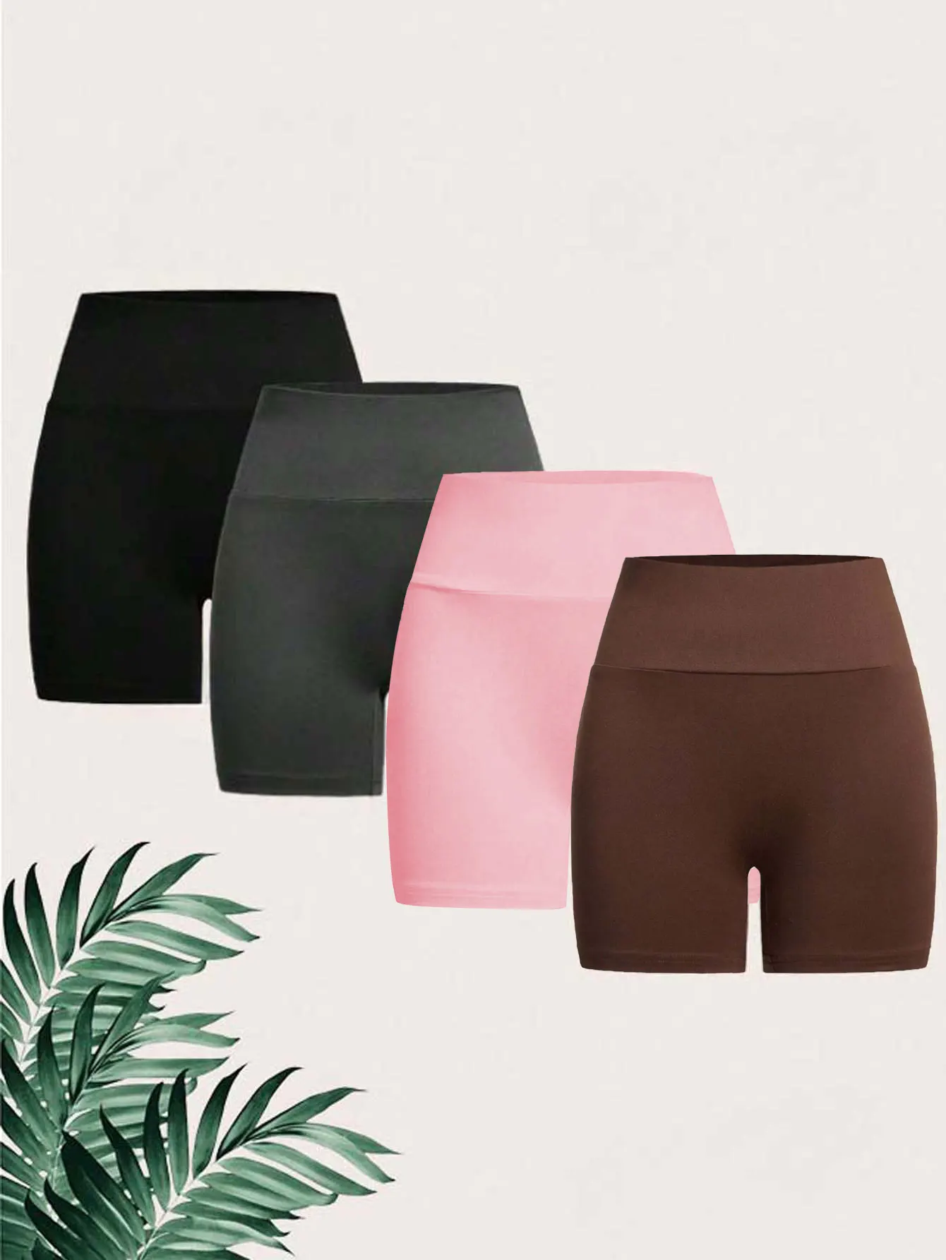 

Весенняя, летняя и осенняя женская одежда, комплект из 4 предметов, повседневные спортивные шорты из молочного шелка