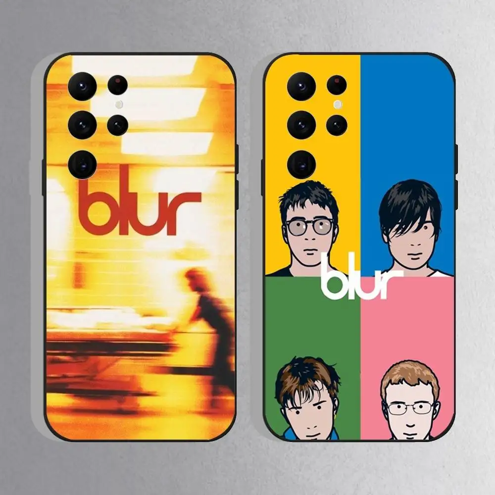 

Band B-Blur Parklife Phone Case For Samsung S25,S24 Ultra,S20,S30 plus,S22 Plus,S23,Ultra 5G Silicone Black Shell