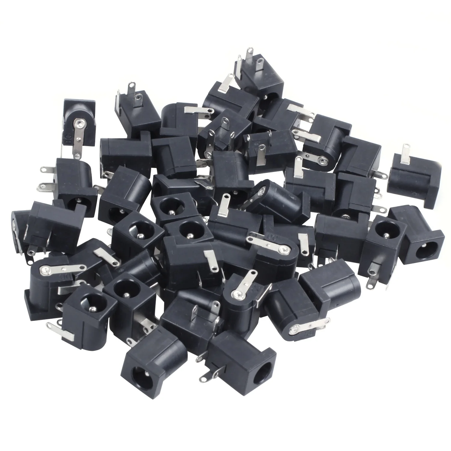 45 Pcs DC Power Jack Socket 2.1mm x 5.5mm Barrel-Type PCB Mount DC-005