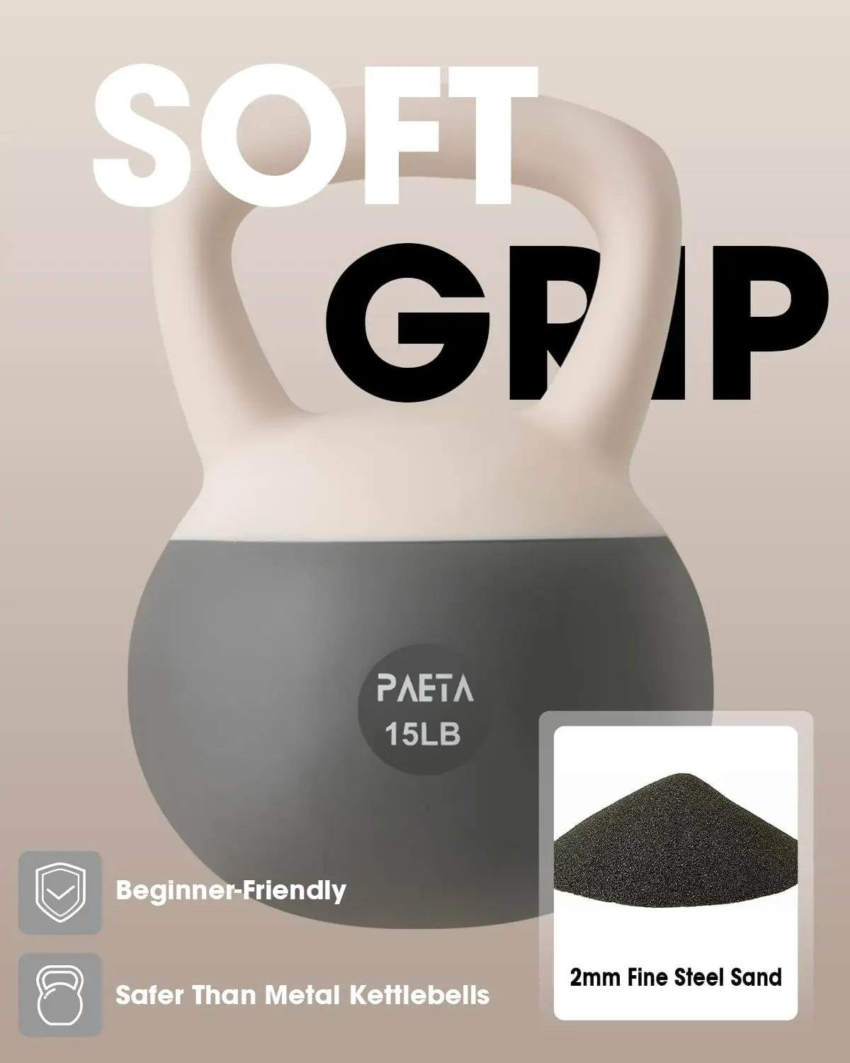 Home Functional Training, Soft Kettlebell, Gentle Floor - Friendly, Anti - Slip Grip & Wide Handle Design